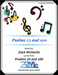 Psalms 23 and 100 SATB choral sheet music cover Thumbnail